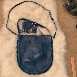 NEW Alexander Wang ROXY HOBO IN Blue with studs
